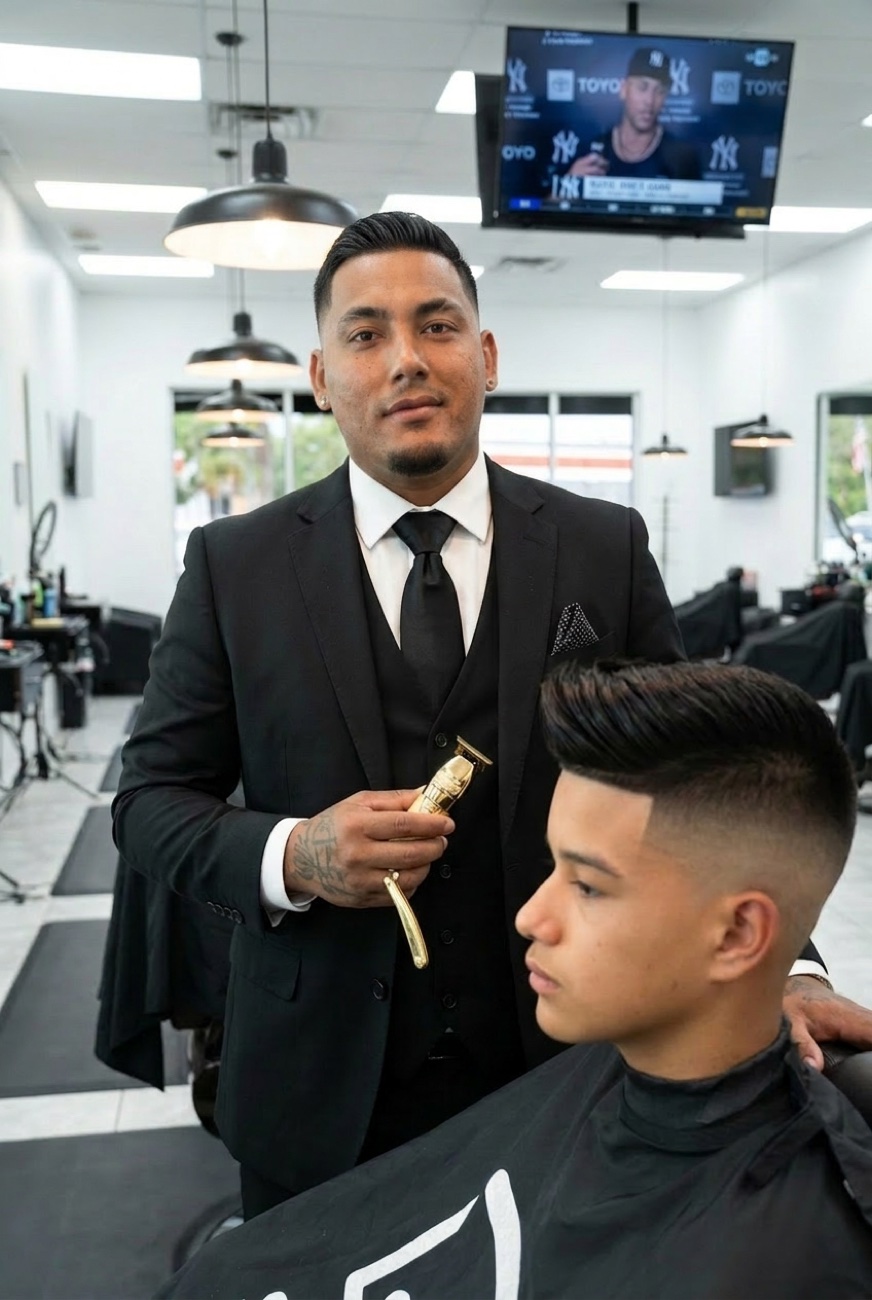 Clean skin fade haircut at Barbershop in Cape Coral, FL